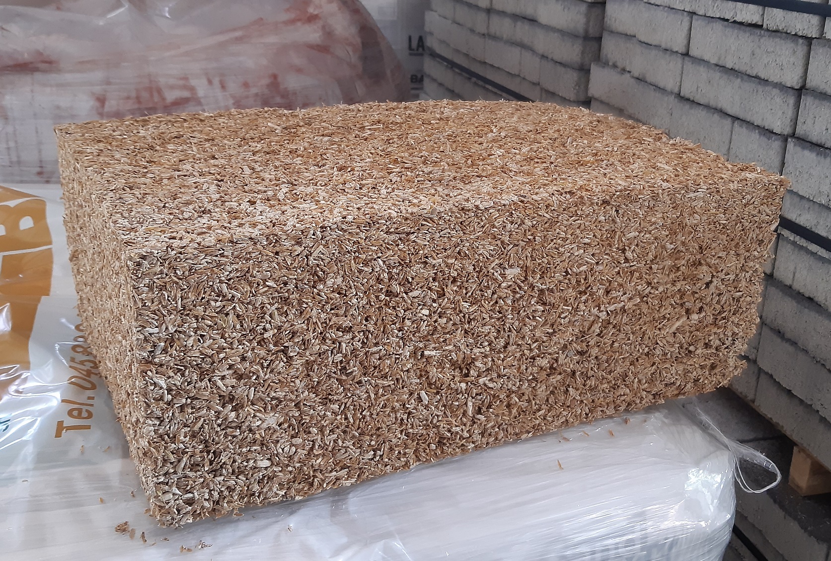 Aspetto esteriore Prefabricated rice husk block