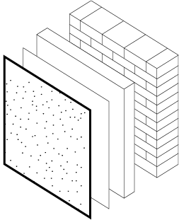 Foundation plaster, based on rice husk and natural lime Technical Image